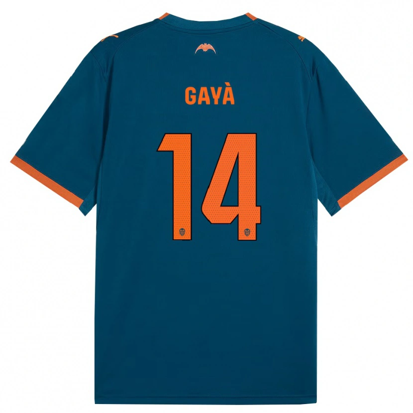 Danxen Kinder José Gayà #14 Stahlblau Orange Auswärtstrikot Trikot 2026/27 T-Shirt Schweiz