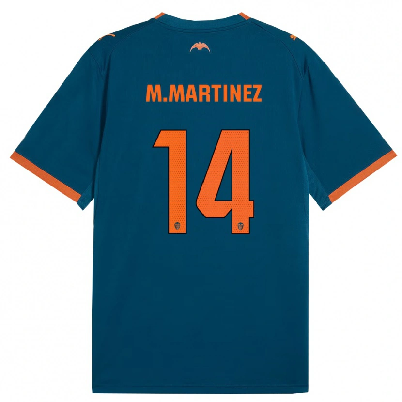 Danxen Kinder Marc Martinez #14 Stahlblau Orange Auswärtstrikot Trikot 2026/27 T-Shirt Schweiz