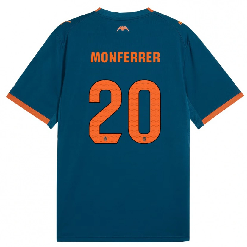 Danxen Kinder Miguel Monferrer #20 Stahlblau Orange Auswärtstrikot Trikot 2026/27 T-Shirt Schweiz