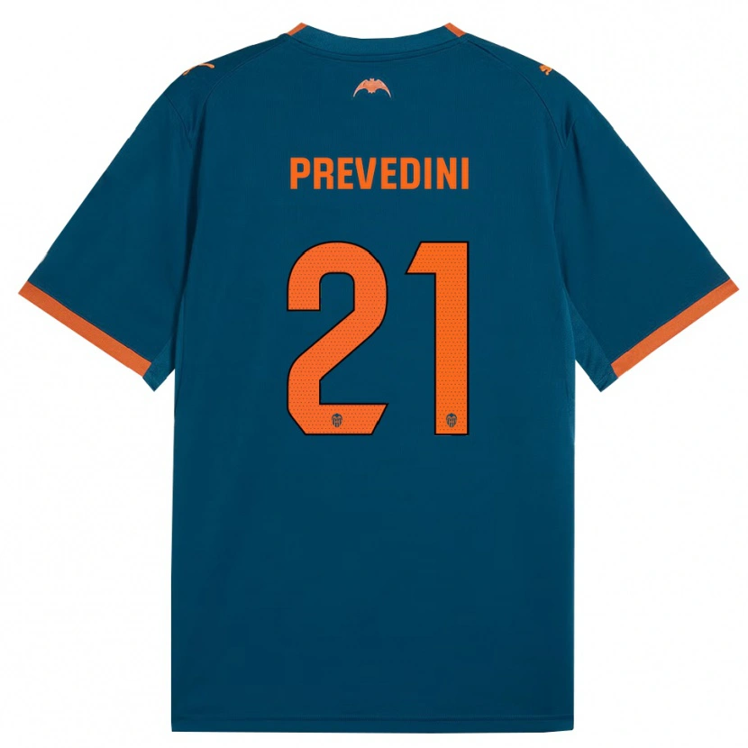 Danxen Kinder Mateo Prevedini #21 Stahlblau Orange Auswärtstrikot Trikot 2026/27 T-Shirt Schweiz