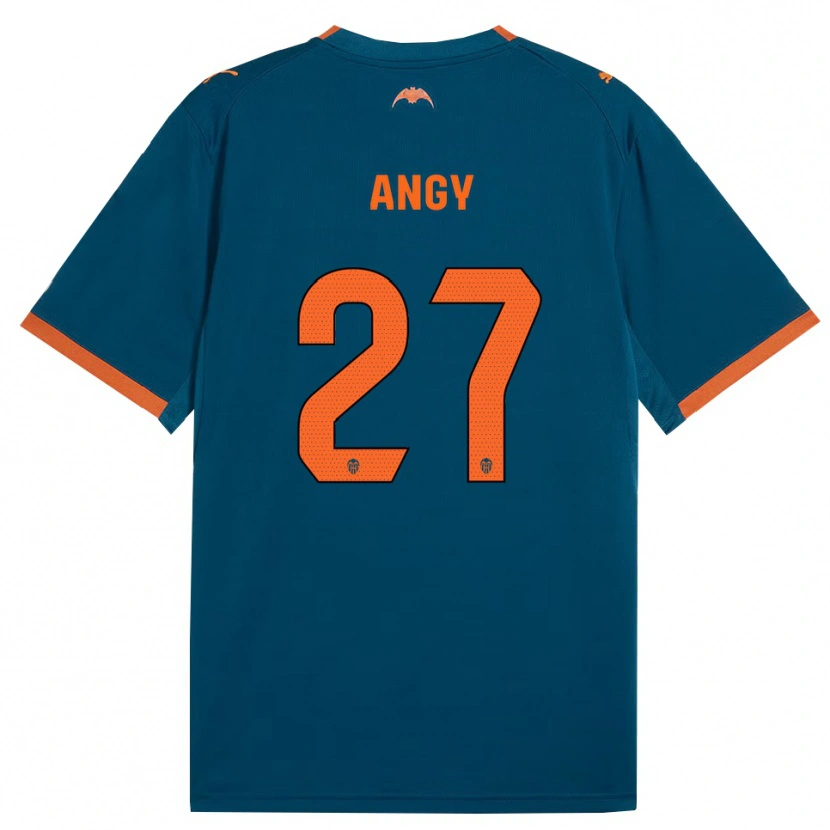 Danxen Kinder Angy #27 Stahlblau Orange Auswärtstrikot Trikot 2026/27 T-Shirt Schweiz