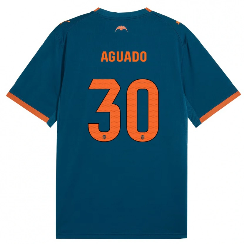 Danxen Kinder Julia Aguado #30 Stahlblau Orange Auswärtstrikot Trikot 2026/27 T-Shirt Schweiz