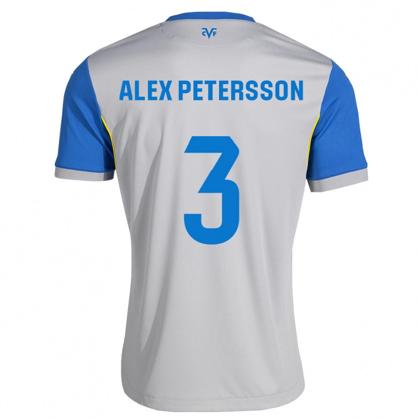 Danxen Kinder Max Petersson #3 Dodgerblau Grau Auswärtstrikot Trikot 2026/27 T-Shirt Schweiz