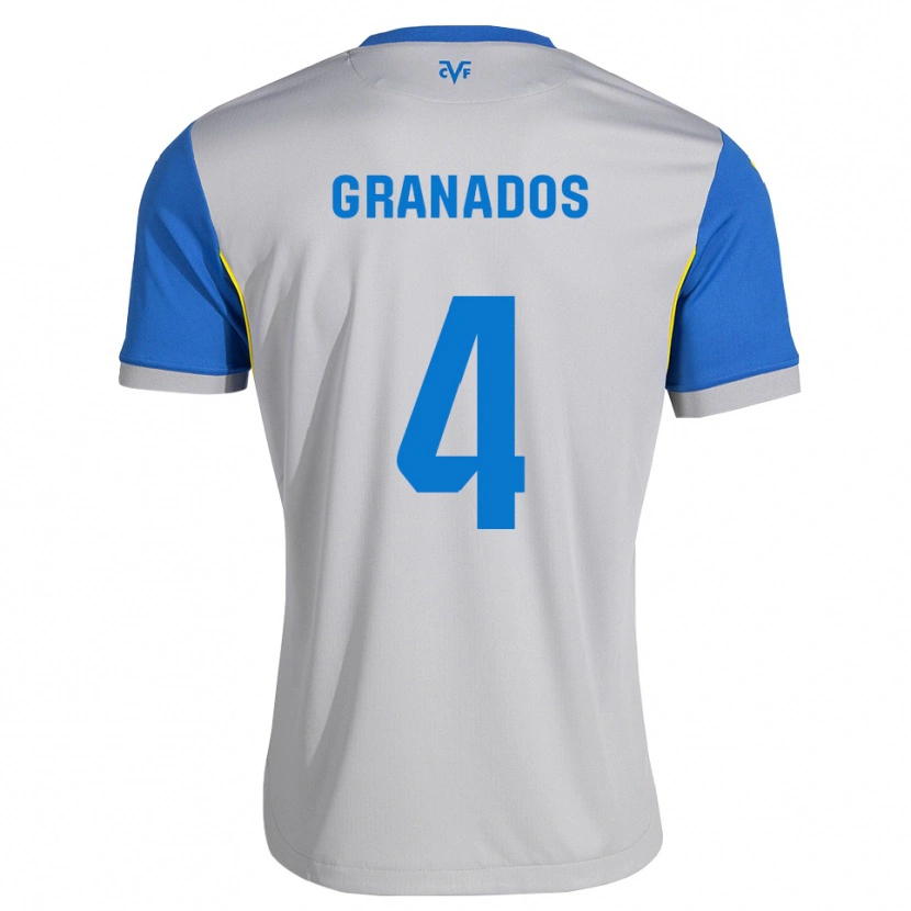 Danxen Kinder Carlos Granados #4 Dodgerblau Grau Auswärtstrikot Trikot 2026/27 T-Shirt Schweiz