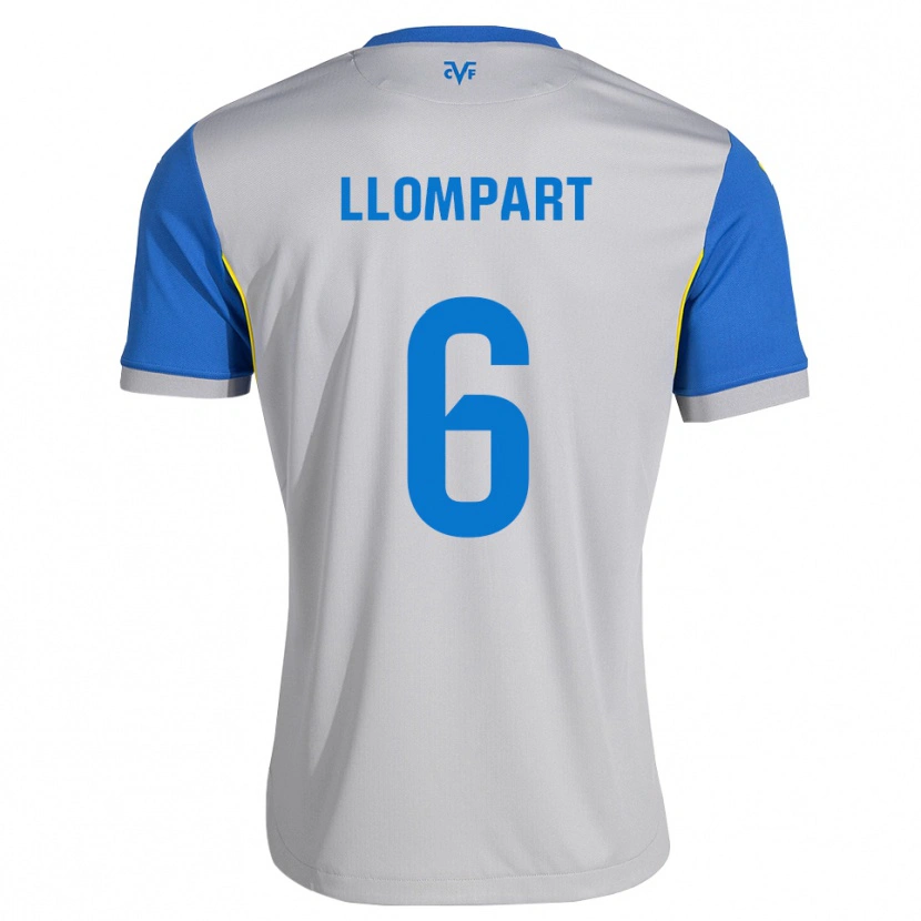 Danxen Kinder María Llompart #6 Dodgerblau Grau Auswärtstrikot Trikot 2026/27 T-Shirt Schweiz