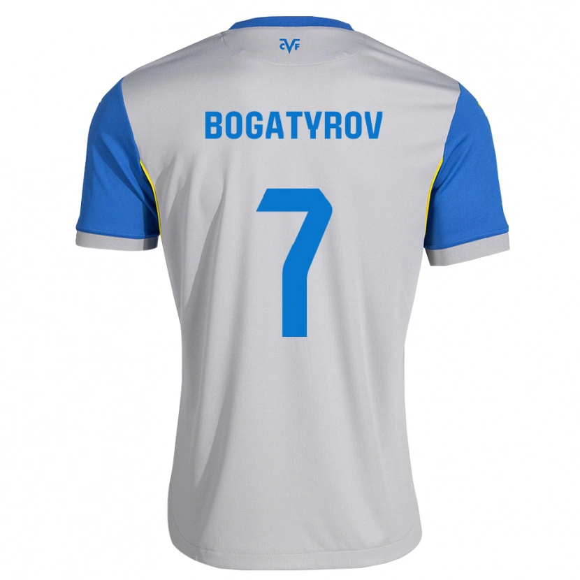 Danxen Kinder Vladyslav Bogatyrov #7 Dodgerblau Grau Auswärtstrikot Trikot 2026/27 T-Shirt Schweiz