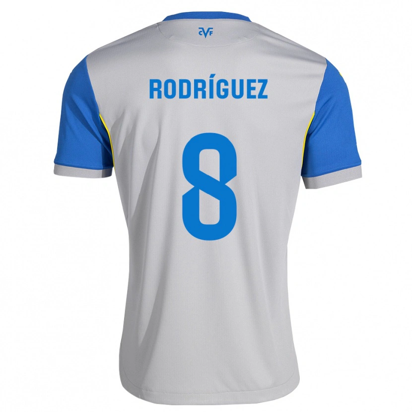 Danxen Kinder Unai Rodríguez #8 Dodgerblau Grau Auswärtstrikot Trikot 2026/27 T-Shirt Schweiz