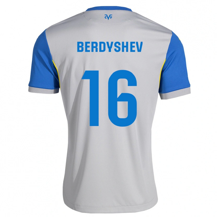 Danxen Kinder Tikhon Berdyshev #16 Dodgerblau Grau Auswärtstrikot Trikot 2026/27 T-Shirt Schweiz