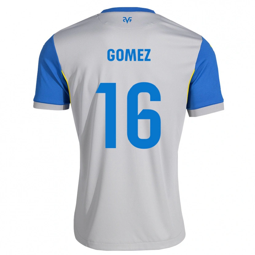Danxen Kinder Queralt Gómez #16 Dodgerblau Grau Auswärtstrikot Trikot 2026/27 T-Shirt Schweiz
