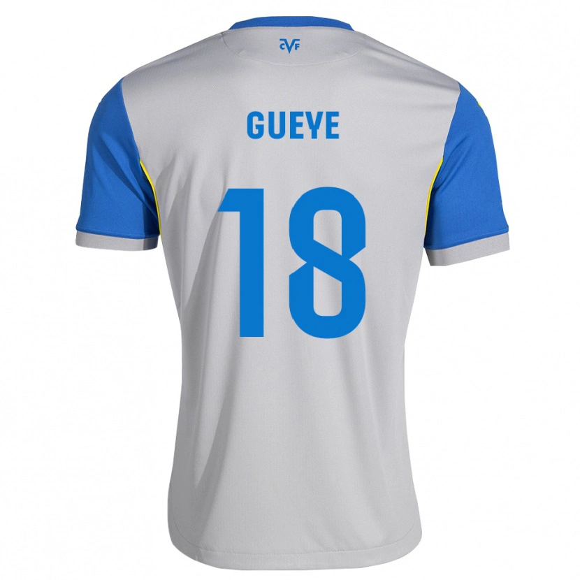Danxen Kinder Pape Gueye #18 Dodgerblau Grau Auswärtstrikot Trikot 2026/27 T-Shirt Schweiz