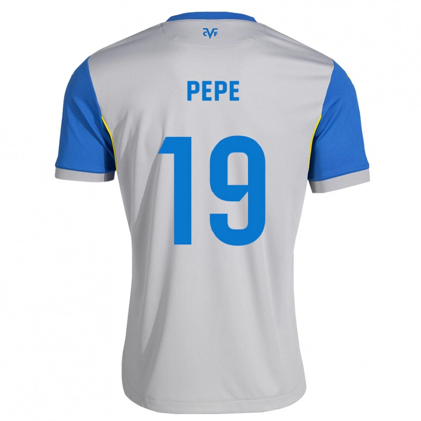 Danxen Kinder Nicolas Pépé #19 Dodgerblau Grau Auswärtstrikot Trikot 2026/27 T-Shirt Schweiz