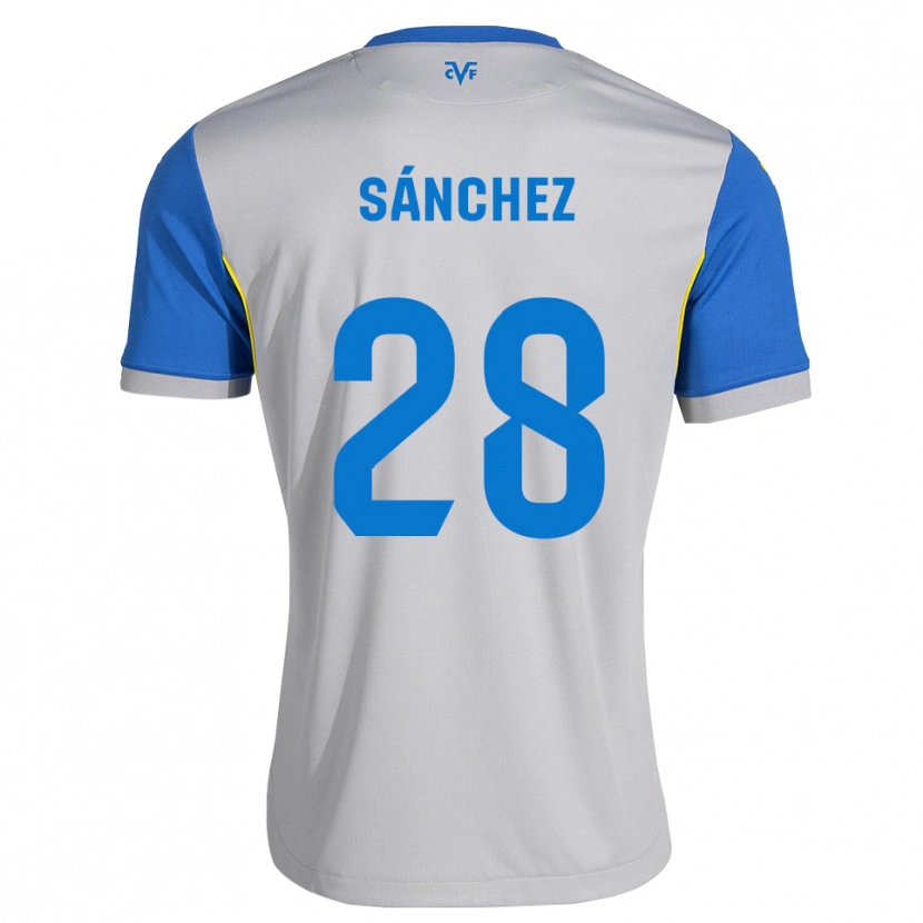 Danxen Kinder Edu Sánchez #28 Dodgerblau Grau Auswärtstrikot Trikot 2026/27 T-Shirt Schweiz