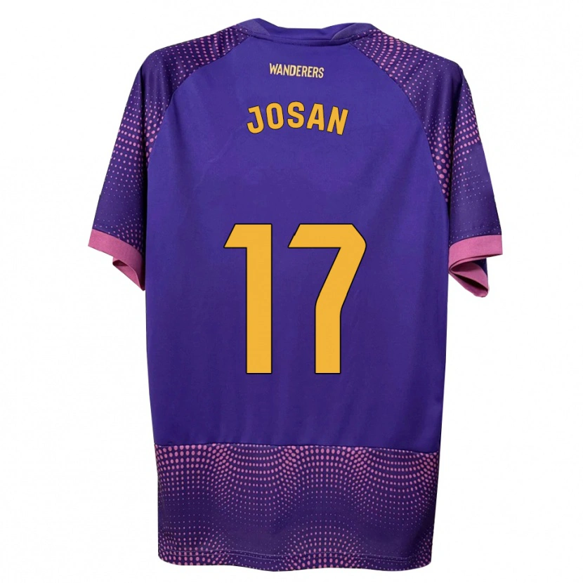 Danxen Kinder José Antonio Ferrández Pomares #17 Lila Weiß Rosa Auswärtstrikot Trikot 2026/27 T-Shirt Schweiz