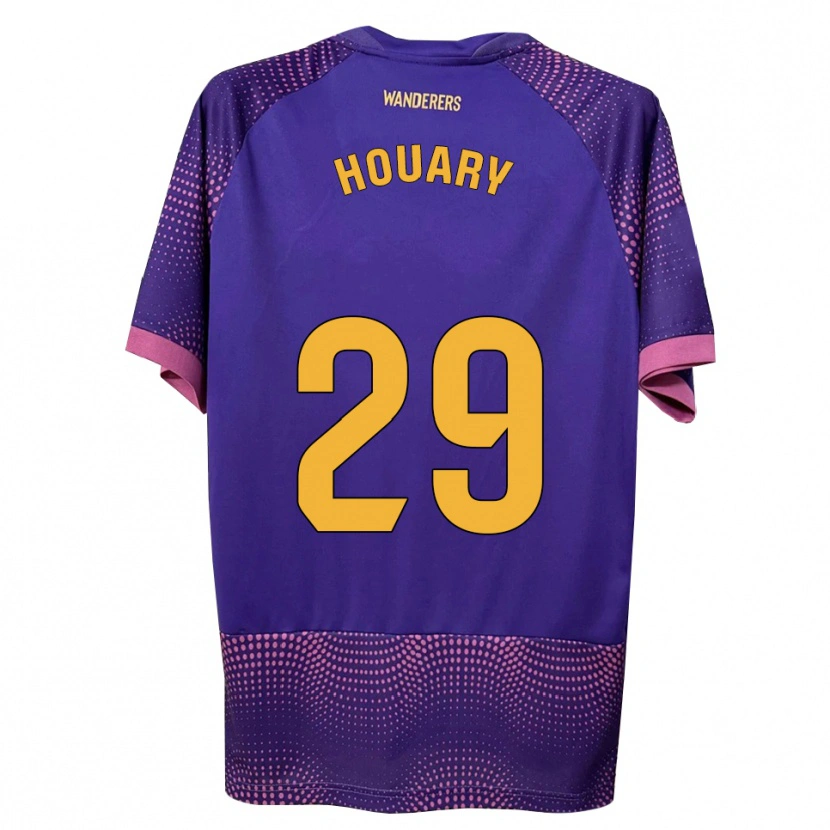 Danxen Kinder Ali Houary #29 Lila Weiß Rosa Auswärtstrikot Trikot 2026/27 T-Shirt Schweiz