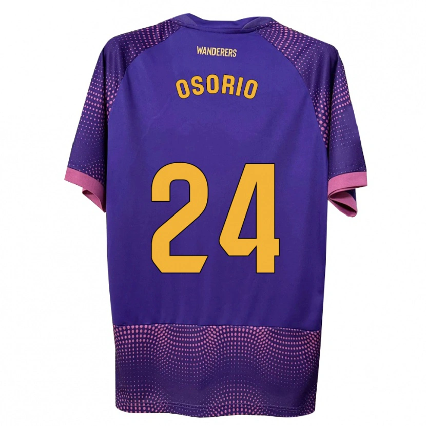 Danxen Kinder Abiel Osorio #24 Lila Weiß Rosa Auswärtstrikot Trikot 2026/27 T-Shirt Schweiz