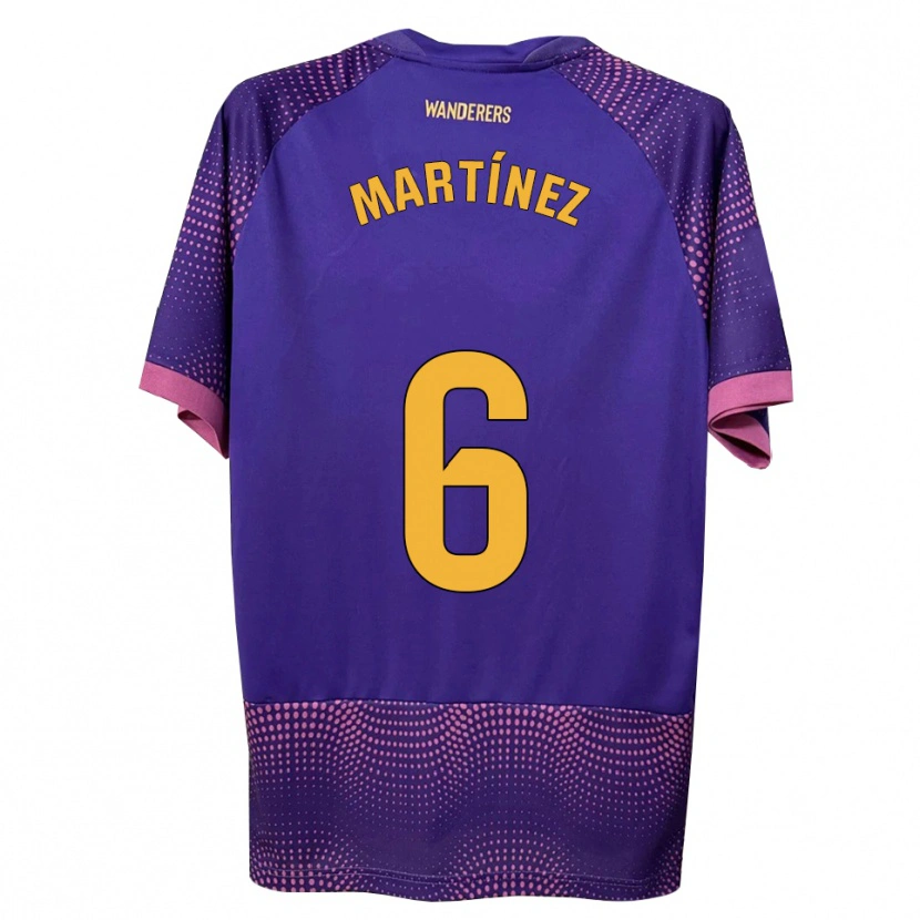Danxen Kinder Antonio Martínez #6 Lila Weiß Rosa Auswärtstrikot Trikot 2026/27 T-Shirt Schweiz