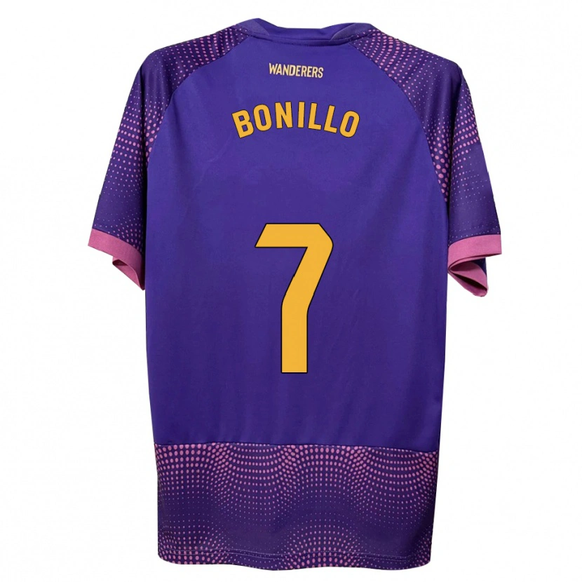 Danxen Kinder Haizam Bonillo #7 Lila Weiß Rosa Auswärtstrikot Trikot 2026/27 T-Shirt Schweiz