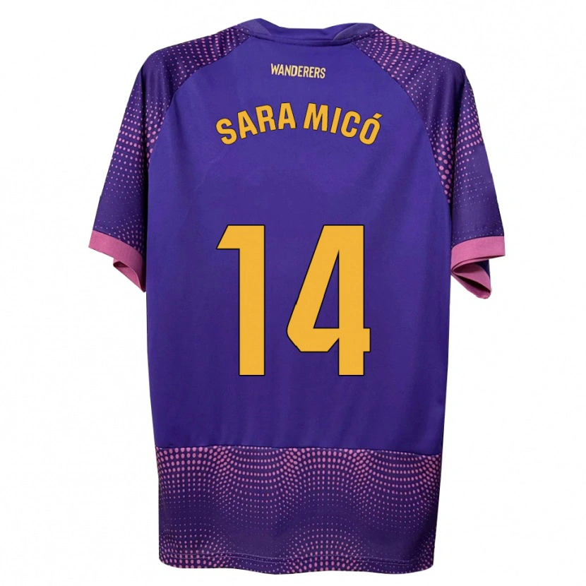 Danxen Kinder Sara Micó #14 Lila Weiß Rosa Auswärtstrikot Trikot 2026/27 T-Shirt Schweiz