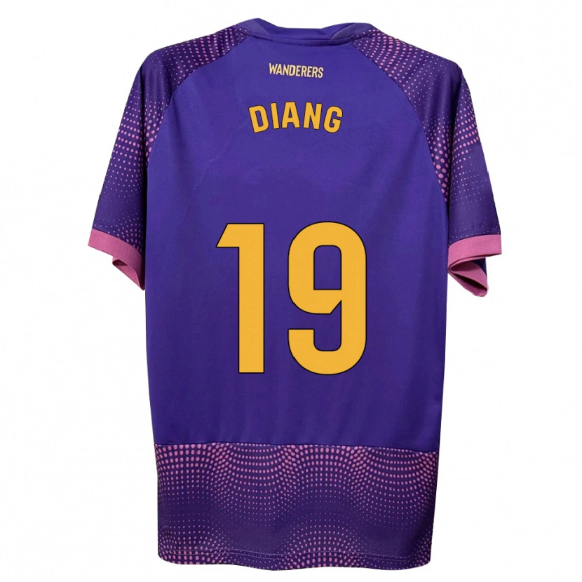 Danxen Kinder Grady Diangana #19 Lila Weiß Rosa Auswärtstrikot Trikot 2026/27 T-Shirt Schweiz