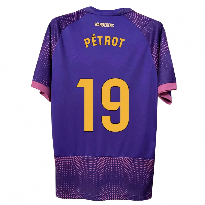 Danxen Kinder Léo Pétrot #19 Lila Weiß Rosa Auswärtstrikot Trikot 2026/27 T-Shirt Schweiz