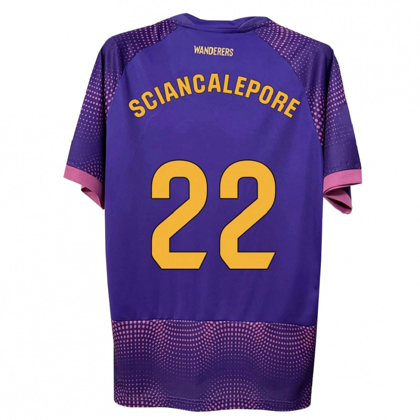Danxen Kinder Mateo Sciancalepore #22 Lila Weiß Rosa Auswärtstrikot Trikot 2026/27 T-Shirt Schweiz