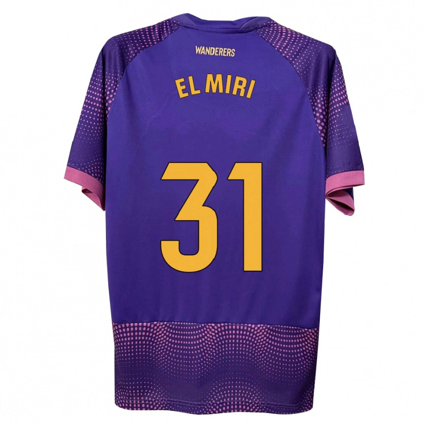 Danxen Kinder Walid El Miri #31 Lila Weiß Rosa Auswärtstrikot Trikot 2026/27 T-Shirt Schweiz