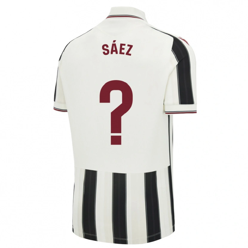 Danxen Kinder Unai Sáez #0 Schwarz Weiß Rot Auswärtstrikot Trikot 2026/27 T-Shirt Schweiz