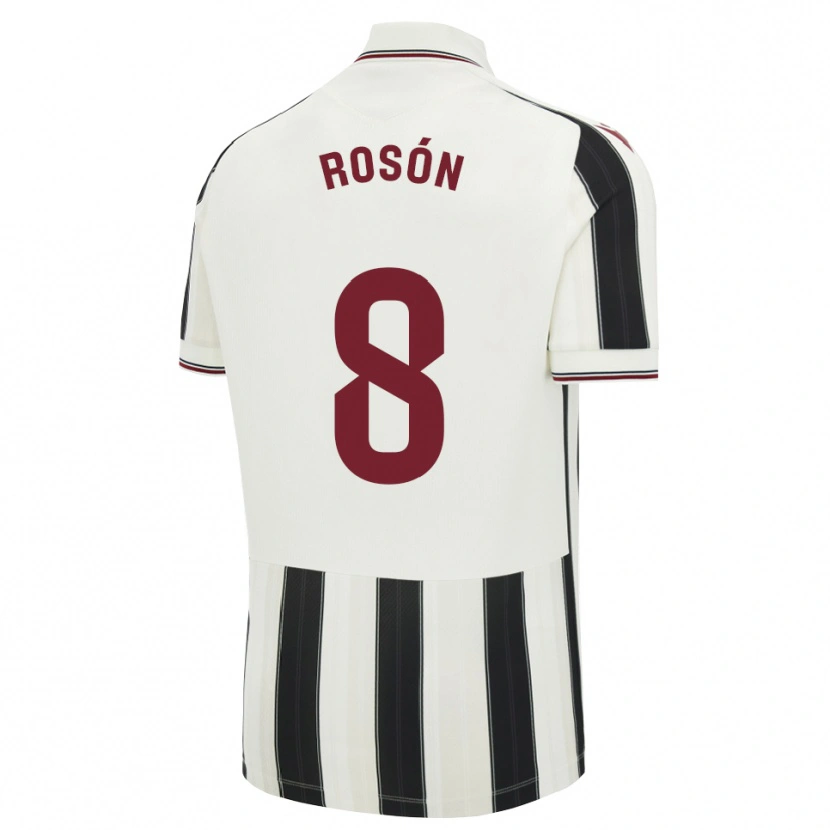 Danxen Kinder Pablo Rosón #8 Schwarz Weiß Rot Auswärtstrikot Trikot 2026/27 T-Shirt Schweiz