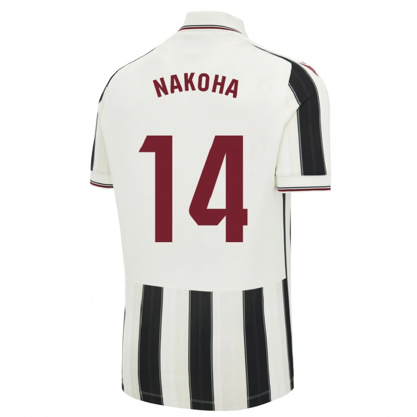 Danxen Kinder Huseini Nakoha #14 Schwarz Weiß Rot Auswärtstrikot Trikot 2026/27 T-Shirt Schweiz