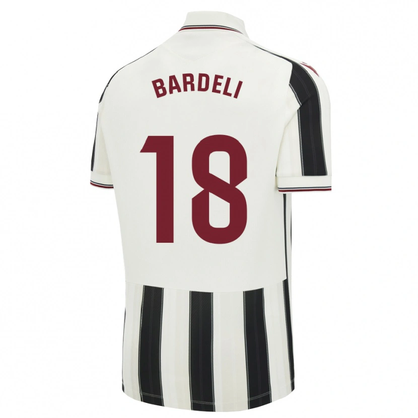 Danxen Kinder Enzo Bardeli #18 Schwarz Weiß Rot Auswärtstrikot Trikot 2026/27 T-Shirt Schweiz