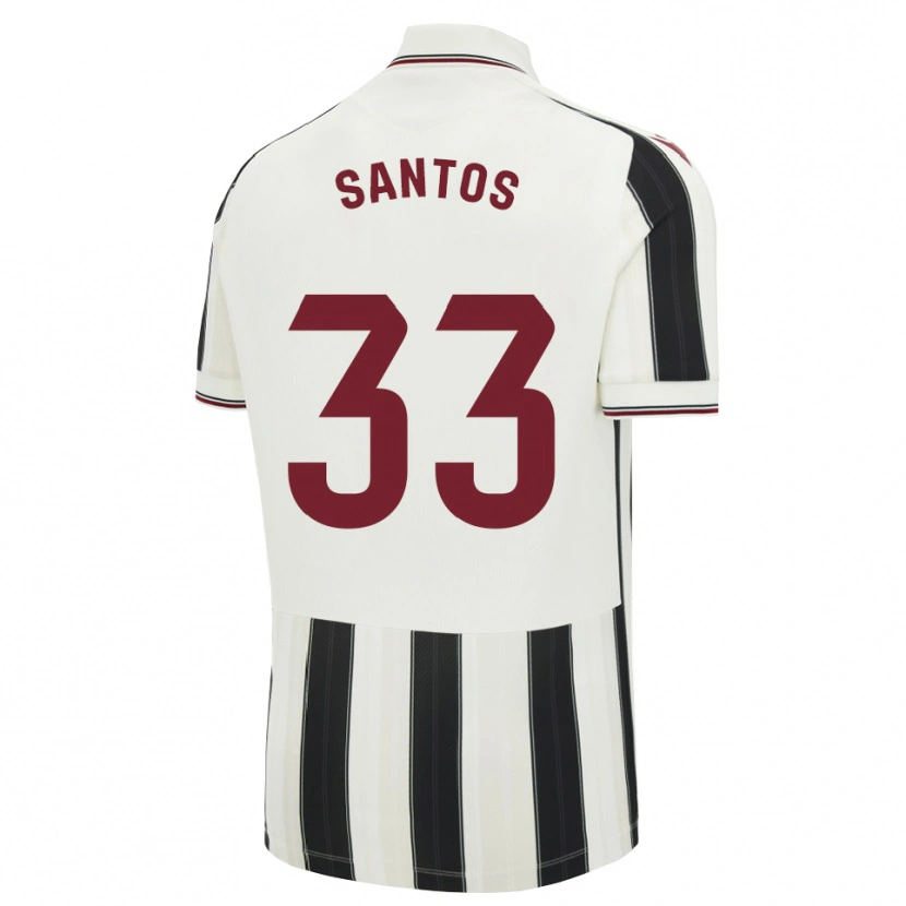 Danxen Kinder Marc Santos #33 Schwarz Weiß Rot Auswärtstrikot Trikot 2026/27 T-Shirt Schweiz