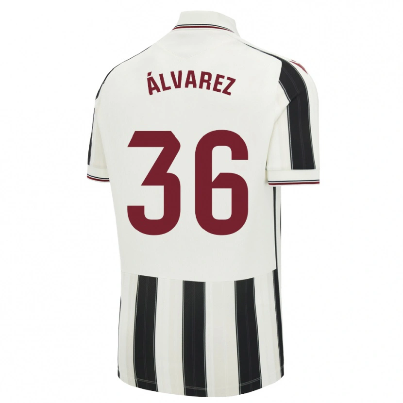 Danxen Kinder Anna Álvarez #36 Schwarz Weiß Rot Auswärtstrikot Trikot 2026/27 T-Shirt Schweiz