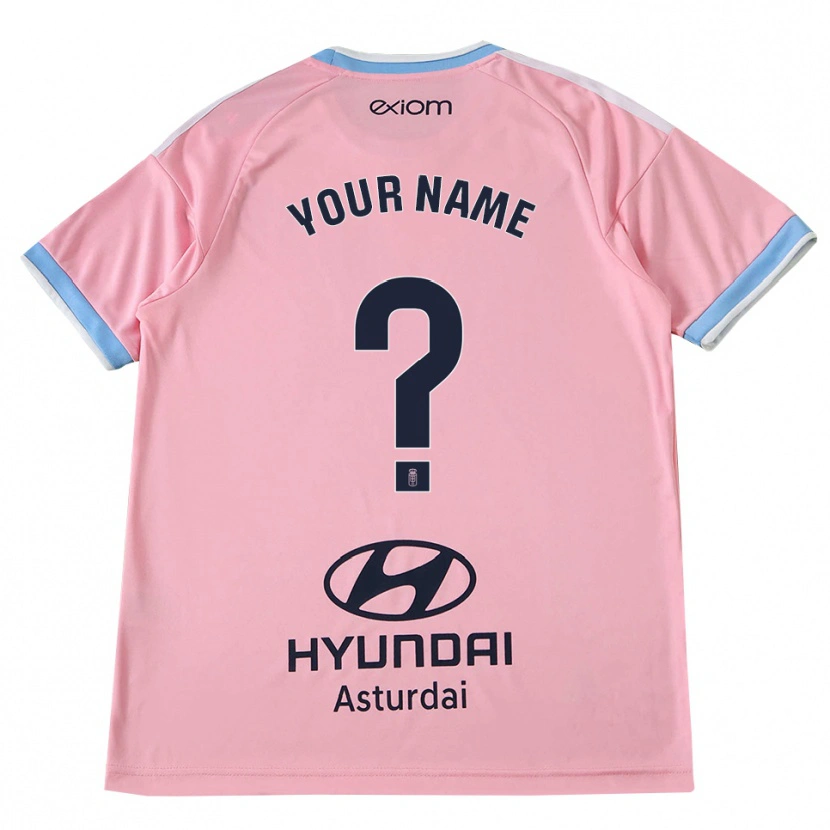 Danxen Kinder Ihren Namen #0 Kornblumenblau Rosa Auswärtstrikot Trikot 2026/27 T-Shirt Schweiz