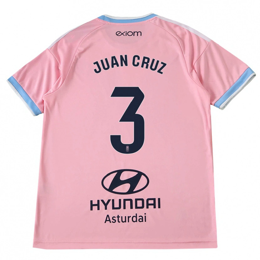Danxen Kinder Juan Cruz #3 Kornblumenblau Rosa Auswärtstrikot Trikot 2026/27 T-Shirt Schweiz