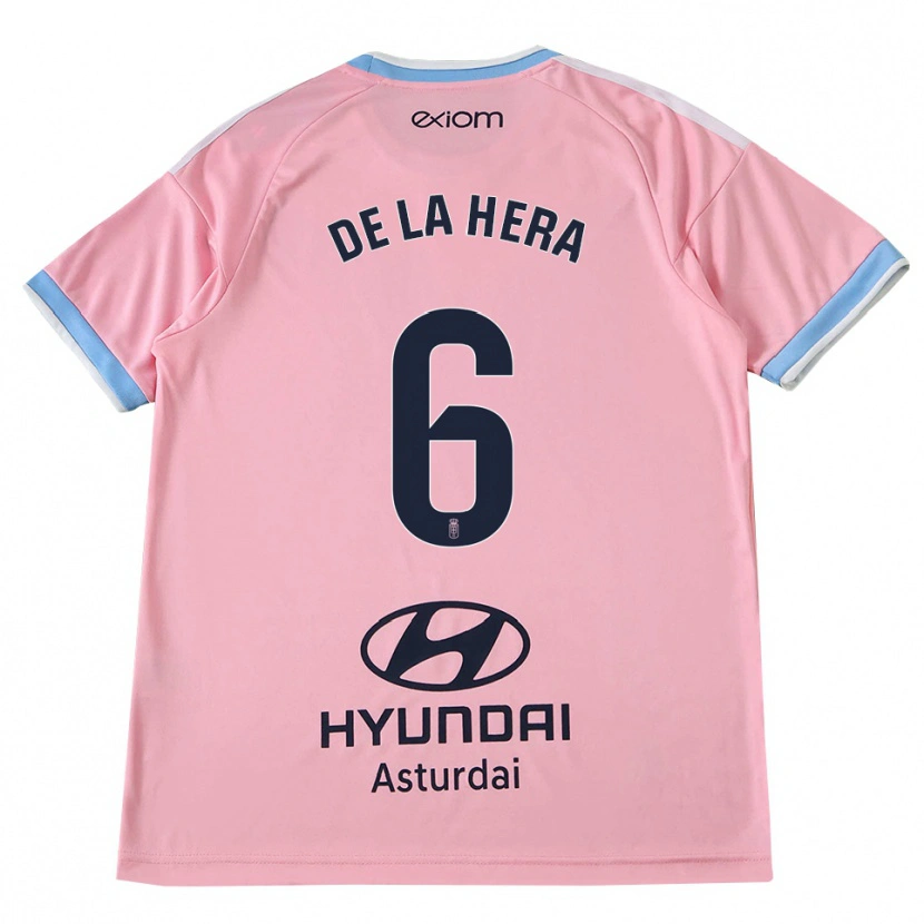 Danxen Kinder Óscar De La Hera #6 Kornblumenblau Rosa Auswärtstrikot Trikot 2026/27 T-Shirt Schweiz