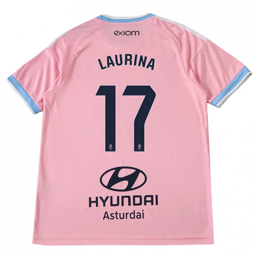 Danxen Kinder Laura Gutiérrez #17 Kornblumenblau Rosa Auswärtstrikot Trikot 2026/27 T-Shirt Schweiz