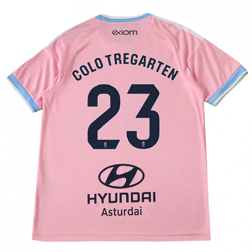 Danxen Kinder Colo Tregarten #23 Kornblumenblau Rosa Auswärtstrikot Trikot 2026/27 T-Shirt Schweiz