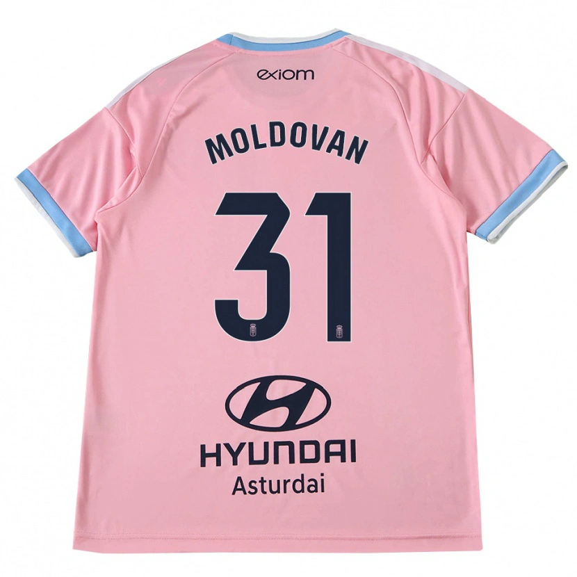 Danxen Kinder Horațiu Moldovan #31 Kornblumenblau Rosa Auswärtstrikot Trikot 2026/27 T-Shirt Schweiz
