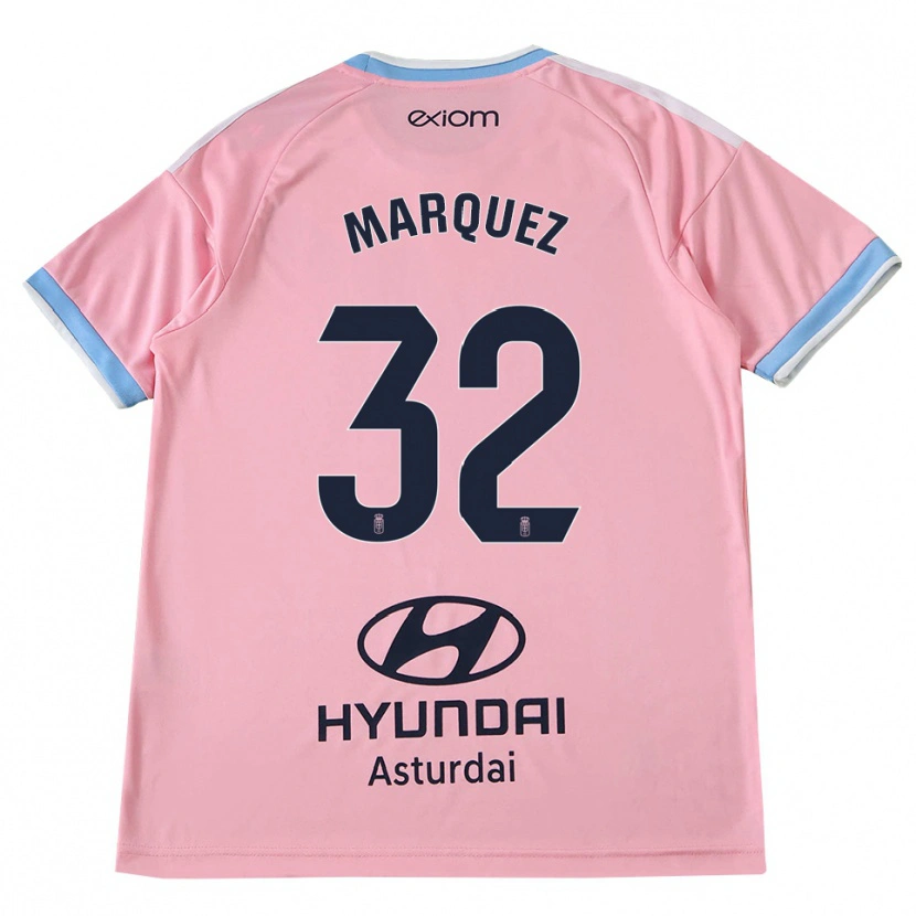 Danxen Kinder Gerard Marquez #32 Kornblumenblau Rosa Auswärtstrikot Trikot 2026/27 T-Shirt Schweiz