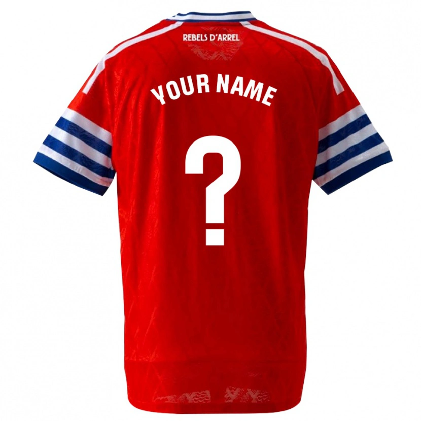 Danxen Kinder Ihren Namen #0 Königsblau Rot Auswärtstrikot Trikot 2026/27 T-Shirt Schweiz