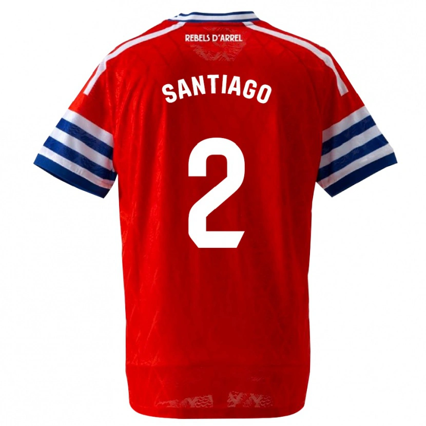 Danxen Kinder David Santiago #2 Königsblau Rot Auswärtstrikot Trikot 2026/27 T-Shirt Schweiz