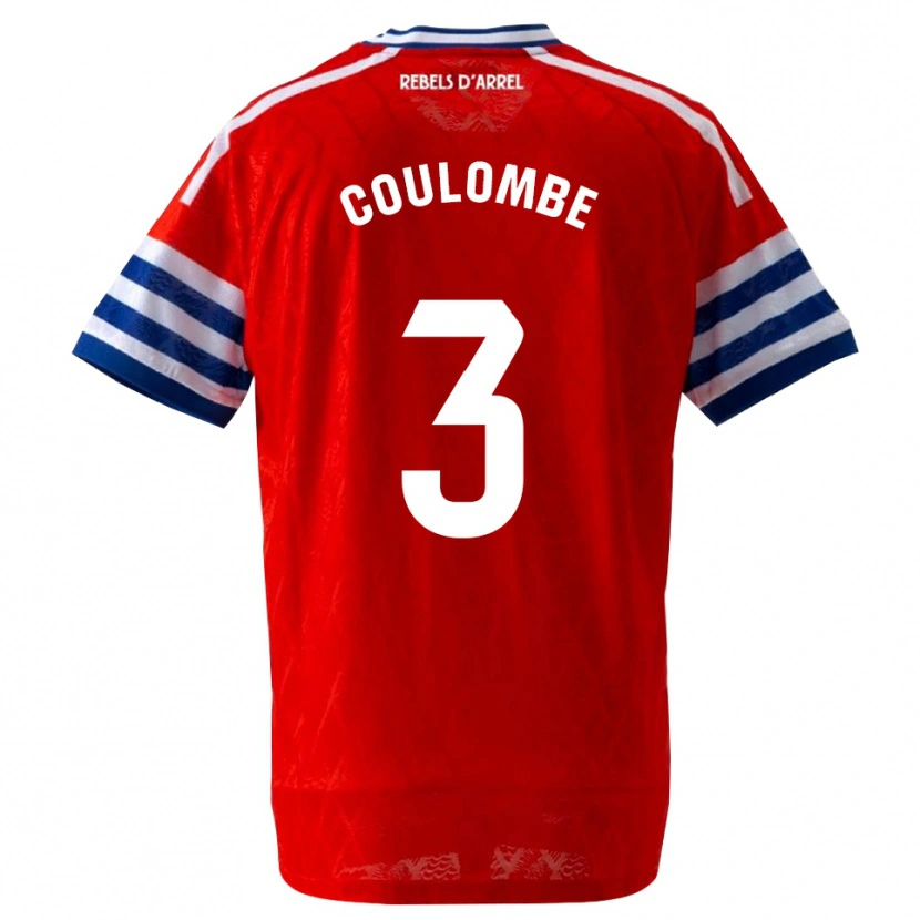 Danxen Kinder Thomas Coulombe #3 Königsblau Rot Auswärtstrikot Trikot 2026/27 T-Shirt Schweiz