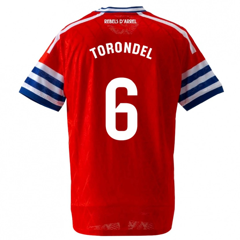 Danxen Kinder Hugo Torondel #6 Königsblau Rot Auswärtstrikot Trikot 2026/27 T-Shirt Schweiz