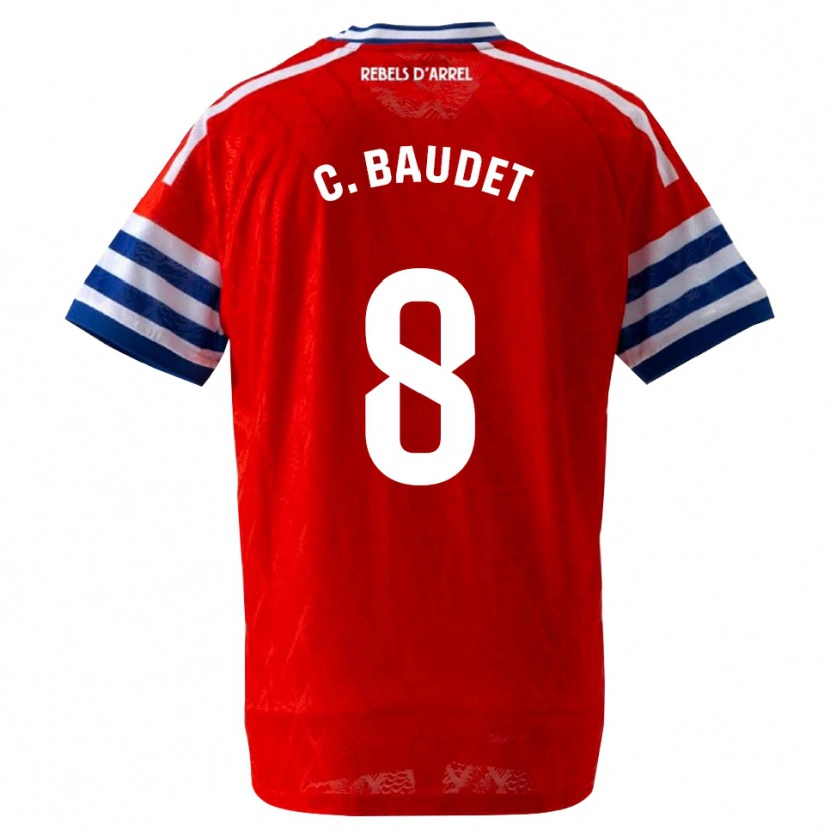 Danxen Kinder Cristina Baudet Lucena #8 Königsblau Rot Auswärtstrikot Trikot 2026/27 T-Shirt Schweiz