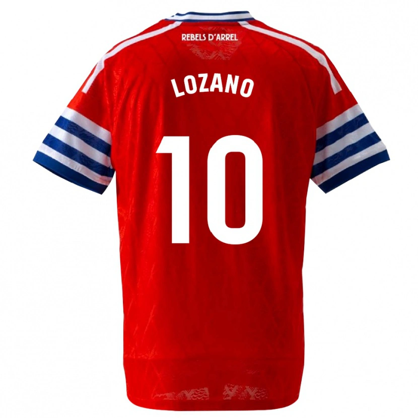 Danxen Kinder Pol Lozano #10 Königsblau Rot Auswärtstrikot Trikot 2026/27 T-Shirt Schweiz