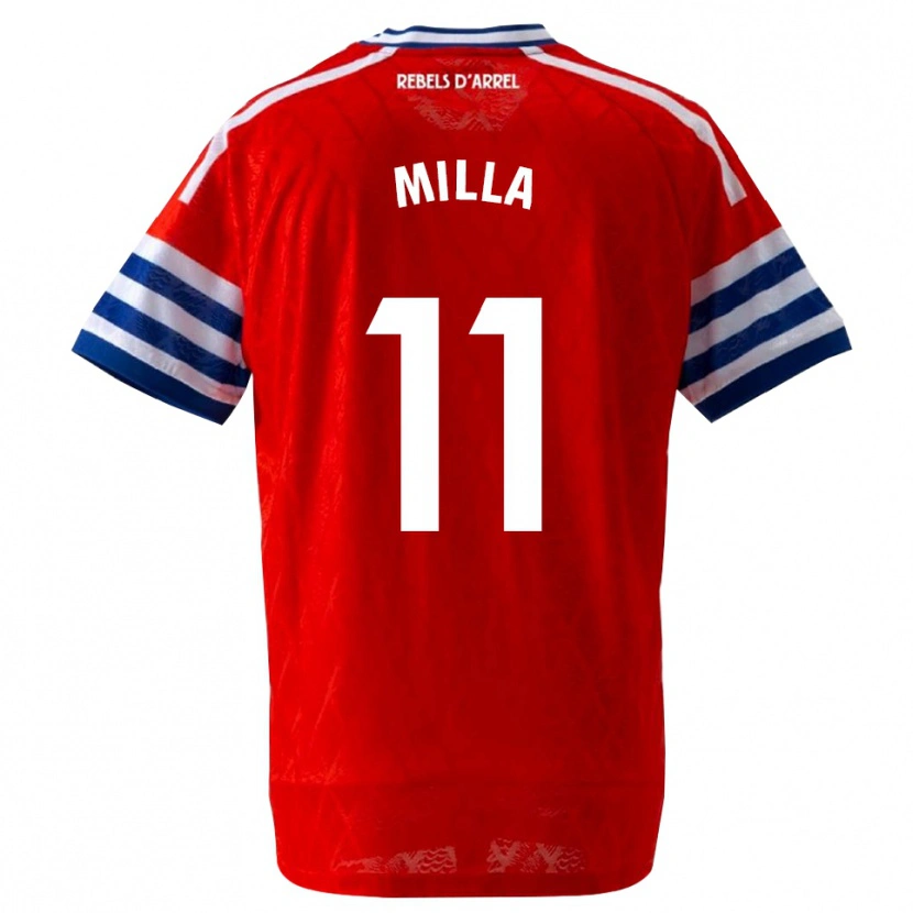 Danxen Kinder Pere Milla #11 Königsblau Rot Auswärtstrikot Trikot 2026/27 T-Shirt Schweiz