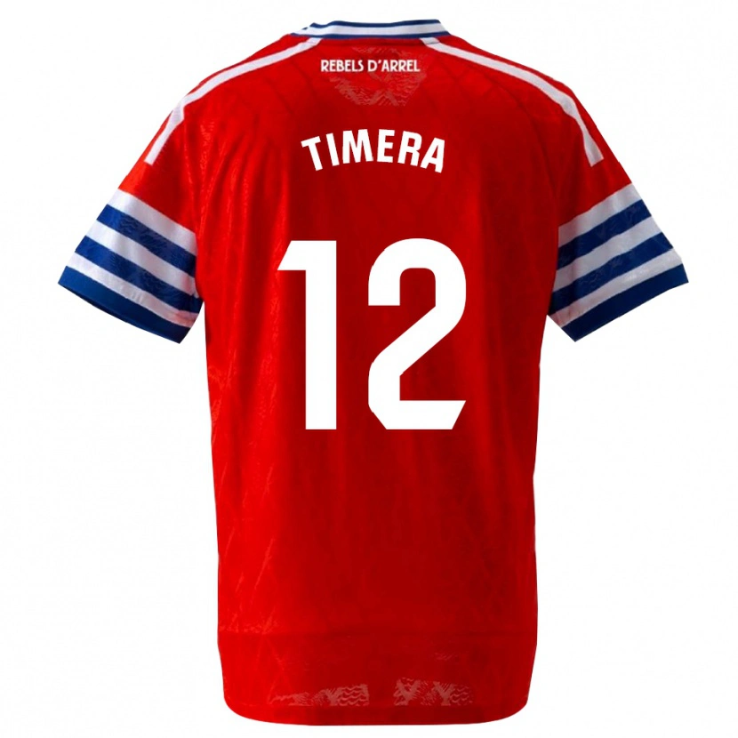 Danxen Kinder Adama Timera #12 Königsblau Rot Auswärtstrikot Trikot 2026/27 T-Shirt Schweiz