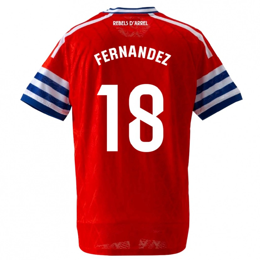 Danxen Kinder Marcos Fernández #18 Königsblau Rot Auswärtstrikot Trikot 2026/27 T-Shirt Schweiz
