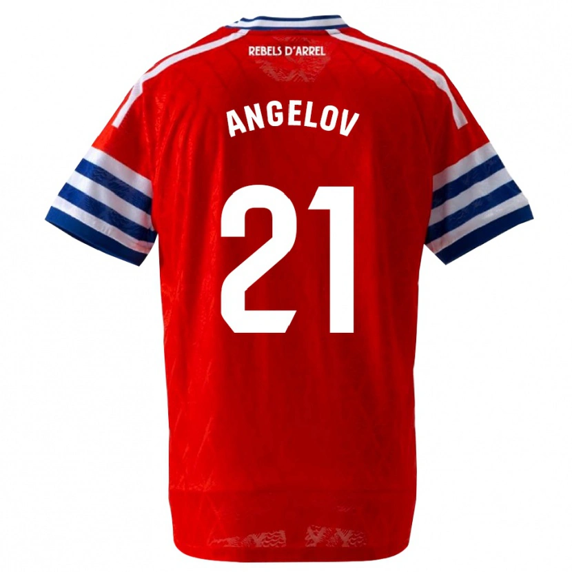 Danxen Kinder Georgi Angelov #21 Königsblau Rot Auswärtstrikot Trikot 2026/27 T-Shirt Schweiz