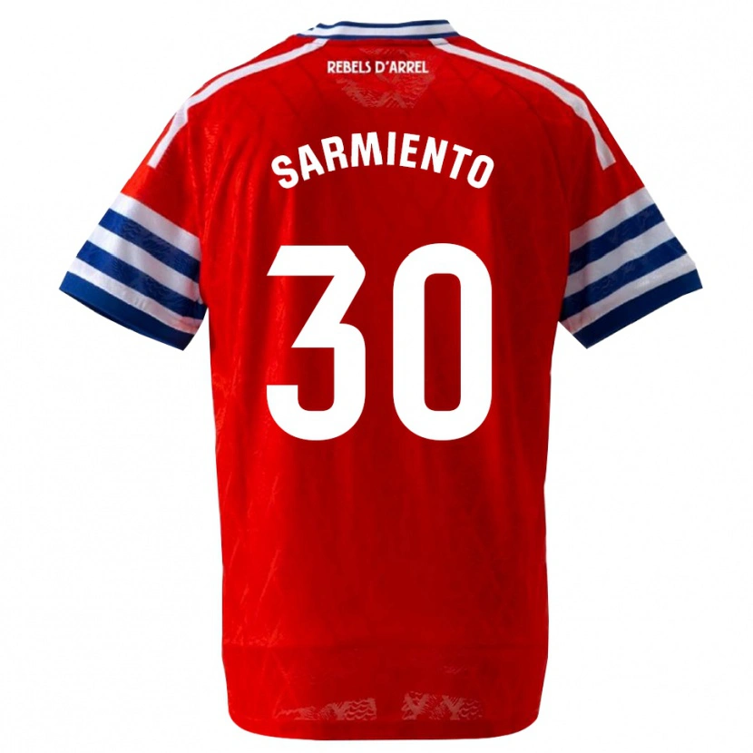 Danxen Kinder Izan Sarmiento #30 Königsblau Rot Auswärtstrikot Trikot 2026/27 T-Shirt Schweiz